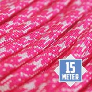 Neon White Pink Camo 550 type 3 paracord Ø 4mm (15m)