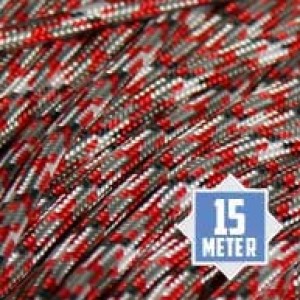Red Camo Paracord 550 type 3 Ø 4mm (15m)