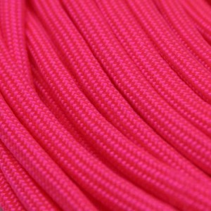Neon Pink 550 type 3 paracord Ø 4mm (15m)